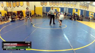 215 Gold Round 4 - Connor Olivares, Wellington Community Hs vs Matthew Rubio, Southwest Miami