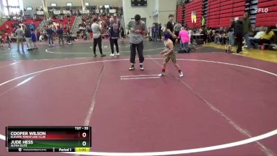 55 lbs Champ. Round 1 - Cooper Wilson, Elevate Wrestling Club vs Jude Hess, Alpha Elite