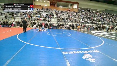 U20 Women - 65 lbs 5th Place Match - Margaret Buurma, MI vs Annelise Obermark, MO