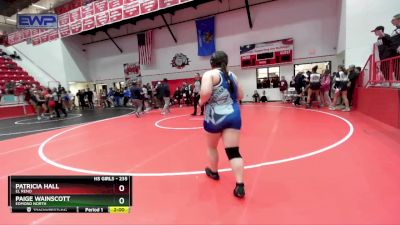 235 lbs Quarterfinal - Paige Wainscott, EDMOND NORTH vs Patricia Hall, EL RENO