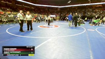 105 Class 1 lbs Champ. Round 1 - Aleah Conard, El Dorado Springs vs Rhemy Hutchcraft, Smithville