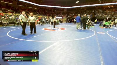 105 Class 1 lbs Champ. Round 1 - Aleah Conard, El Dorado Springs vs Rhemy Hutchcraft, Smithville