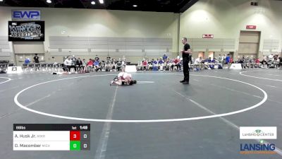 69 lbs Rr Rnd 1 - Adam Husk Jr., Askren Wrestling Academy - (A) vs Dawson Macomber, Michigan Premier WC - (B)