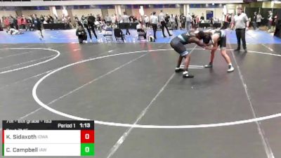 7th - 8th grade - 193 Semis - Cace Campbell, Immortal Athletics WC vs Kinnick Sidaxoth, Iowa