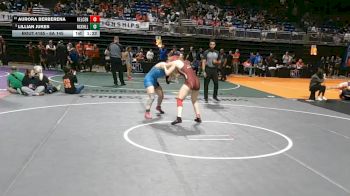6A 145 lbs Quarterfinal - Aurora Berberena, Keller Central vs Lillian Jukes, Prosper Rock Hill