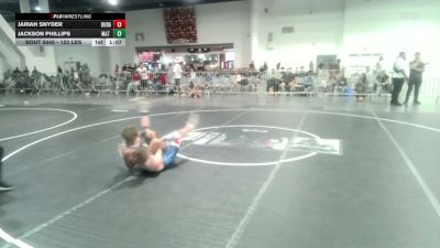 123 lbs Round Of 16 - Jariah Snyder, Duran Elite vs Jackson Phillips, Mat Time