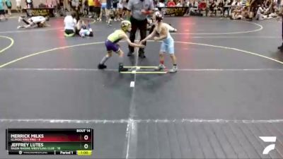 50 lbs Round 5 (6 Team) - Jeffrey Lutes, Ragin Raisins Wrestling Club vs Merrick Milks, Illinois King Pins