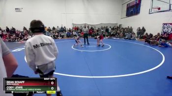 67-68 lbs Round 2 - Dean Schaff, Dean Morgan vs Cody Lewis, Glenrock Intermediate Middle School