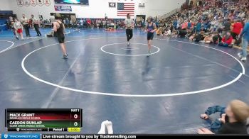 90 lbs Cons. Round 2 - Mack Grant, Douglas Middle School vs Caedon Dunlap, Clear Creek Middle School