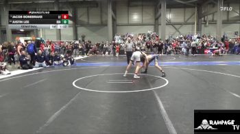 105 lbs Semifinal - Jacob Bonebrake, Lawrence Elite vs Justin Lee, Renegades