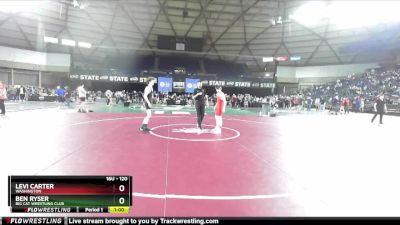 120 lbs Cons. Round 5 - Ben Ryser, Big Cat Wrestling Club vs Levi Carter, Washington