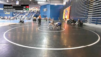 126 lbs Cons. Round 6 - Sean Elliott, Howell vs Ryan Goldstein, Immaculata