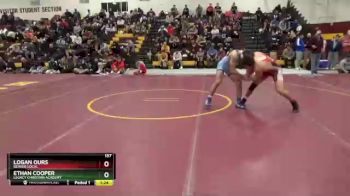 157 lbs Champ. Round 1 - Logan Ours, Beaver Local vs Ethan Cooper, Legacy Christian Academy