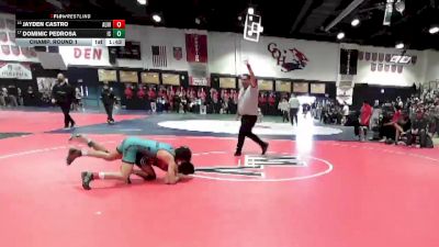 106 lbs Champ. Round 1 - Dominic Pedrosa, Indian Springs vs Jayden Castro, Aliso Niguel