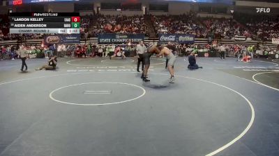 D 1 285 lbs Champ. Round 2 - Landon Kelley, East Ascension vs Aiden Anderson, Baton Rouge