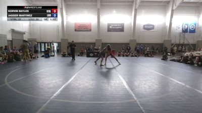 132 lbs Korvin Bayles, Utah Black vs Jagger Martinez, Louisiana