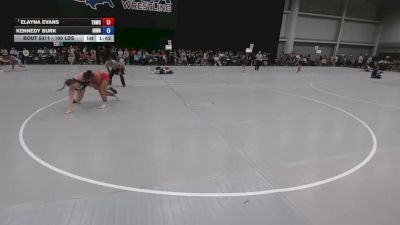 190 lbs Champ. Rd Of 16 - Elayna Evans, Team Haysville Wrestling Club vs Kennedy Burk, Iowa
