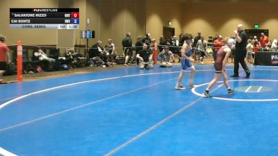 74 lbs Cons. Semis - Salvatore Rizzo, Grit vs Cai Sontz, Ruthless Wrestling Club