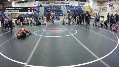 95 lbs Round 3 - Alexandra Thomas, YIC vs Addison Neufeld, SOT / DOZ