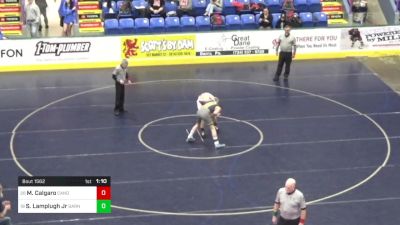 140 lbs Quarterfinal - Mason Calgaro, Canon McMillan vs Scott Lamplugh Jr, Garnet Valley