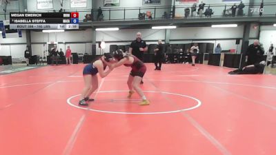 165 lbs 5th Place - Megan Emerich, Burnt Hills/Scotia/Ballston Spa vs Isabella Steffa, MacArthur