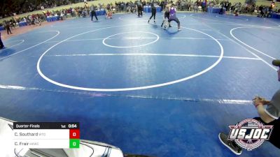 131 lbs Quarterfinal - Chandyn Southard, West Texas Grapplers vs Chason Frair, Henryetta Knights Wrestling Club