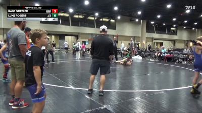 80 lbs Round 5 (6 Team) - Kage Stiffler, Alabama Elite Red vs Luke Rogers, Alabama Elite Black