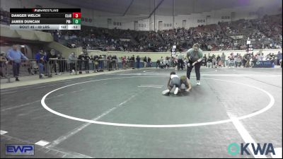 49 lbs Consi Of 16 #2 - Danger Welch, Claremore Wrestling Club vs James Duncan, Pin-King All Stars