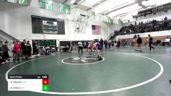 145 lbs Semifinal - Evan Manzo, Etiwanda vs Sean Otero, Norwalk