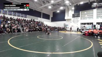 126 lbs Quarterfinal - Oliver Benninghoff, Trabuco Hills vs Isaac Caldera, Eleanor Roosevelt