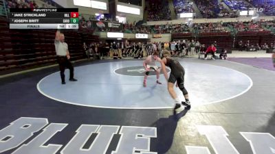 106 lbs Final - Jake Strickland, Hillcrest vs Joseph Britt, Carolina Forest