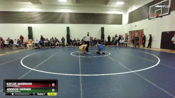 110 lbs Quarterfinal - Kaylee Anderson, Ilwaco (Girls) vs Addison Werner, Stadium (Girls)