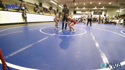 126 lbs Final - Anniston Moseley, Verdigris Youth Wrestling vs Gabrielle Bevenue, Lady Outlaw Wrestling Academy