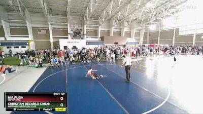 45 lbs 3rd Place Match - Christian DeCarlo Cabanillas, Northside Wrestling Club vs Mia Puga, Top Of Utah