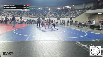 84 lbs Consi Of 4 - Kaden Lozano, Weatherford vs Mason Coleman, Lawton, MacArthur Ok