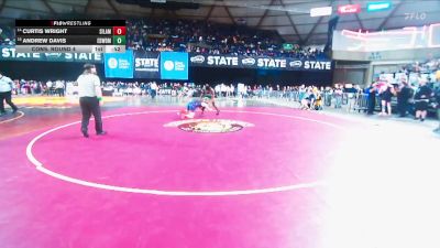 Boys 3A 190 lbs Cons. Round 4 - Curtis Wright, Silas vs Andrew Davis, Edmonds-Woodway