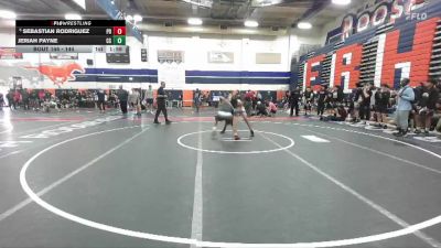 144 lbs Champ. Round 2 - Sebastian Rodriguez, Palm Desert vs Jeriah Payne, Canyon Springs