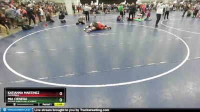 207 lbs Round 3 - Mia Cienega, Ascend Wrestling Academy vs Katianna Martinez, California