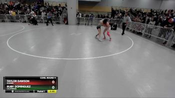 130 lbs Cons. Round 4 - Ruby Dominguez, California vs Taylor Dawson, Illinois