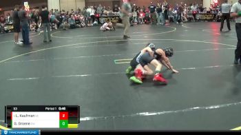 53 lbs Semifinal - Levi Kaufman, Roundtree Wrestling Academy vs Gabriel Groene, Spatola Wrestling