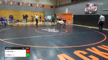 126 lbs Semifinal - Eli Bounds, Boiling Springs vs Hayden Shirk, James Buchanan