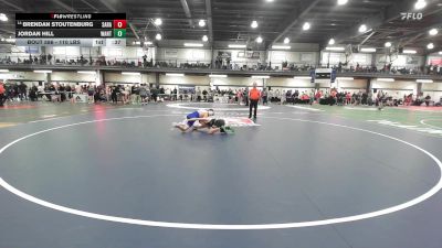 110 lbs Consi Of 16 #2 - Brendan Stoutenburg, Saratoga Springs vs Jordan Hill, Wantagh