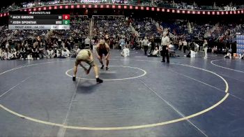 4A 150 lbs 3rd Place Match - Josh Spontak, West Forsyth High School vs Jack Gibson, Northwest Guilford High School