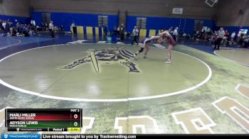 125lbs Cons. Round 9 - Adyson Lewis, Pasco (Girls) vs Marli Miller, White River (Girls)