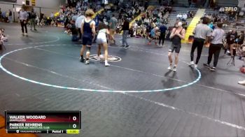 115/122 Round 2 - Walker Woodard, Unaffiliated vs Parker Behrens, Junior MatDog Wrestling Club