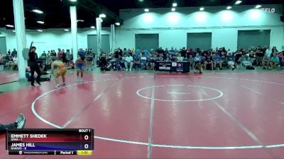 165 lbs Round 1 (16 Team) - Emmett Shedek, Iowa vs James Hill, Kansas