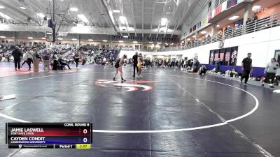 131 lbs Cons. Round 8 - Jamie Laswell, Fort Hays State vs Cayden Condit, Lindenwood University