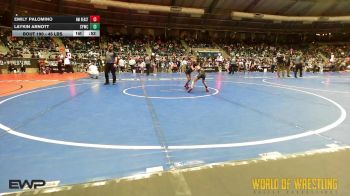 45 lbs Consi Of 4 - Emily Palomino, NM Beast vs Laykin Arnott, Seymour Youth Wrestling Club