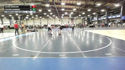 127 lbs Consi Of 16 #1 - Jacob Gehrlein, NC vs Cooper Sanders, TN