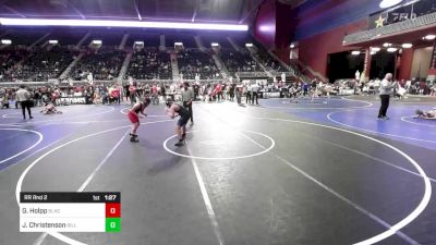 130 lbs Rr Rnd 2 - Garrett Holpp, Black Fox Wr Ac vs Jax Christenson, Billings WC